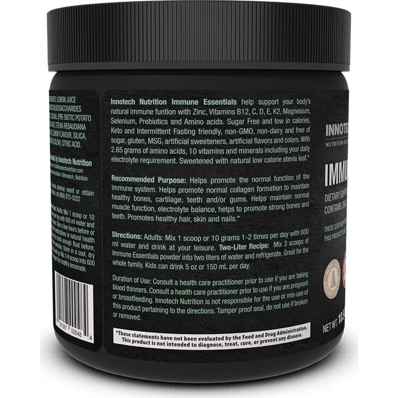 Esenciales Inmunes Innotech 300g Limón - Suplemento Inmunológico