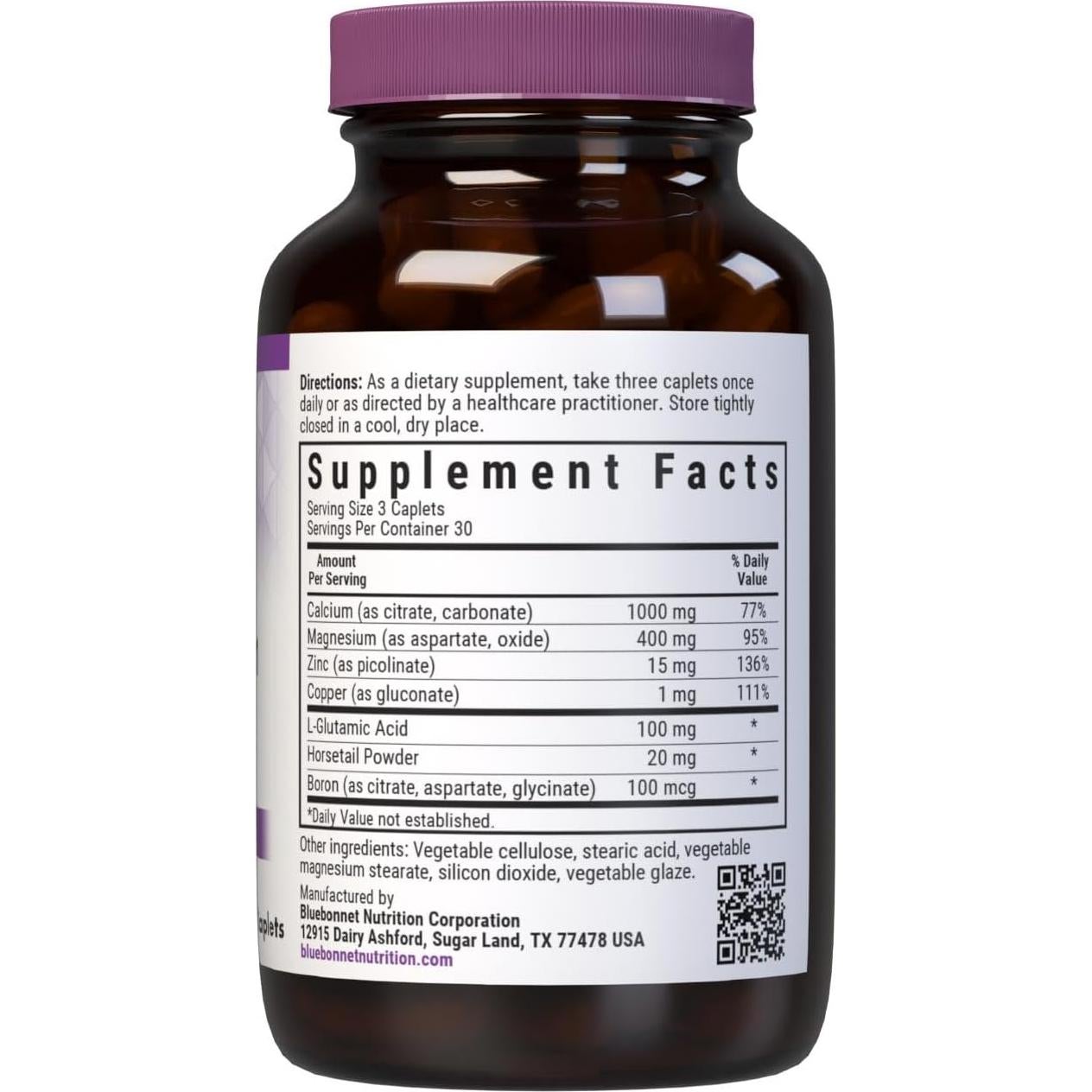 Tabletas de Calcio Magnesio Zinc BlueBonnet 90 Tabletas