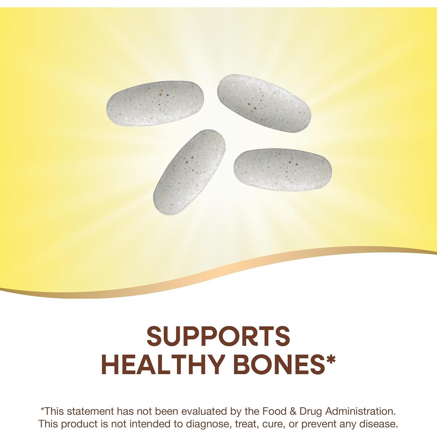 Nature's Way Alive! Calcio 1200 mg + D3, K2 y Magnesio 60 Tabletas