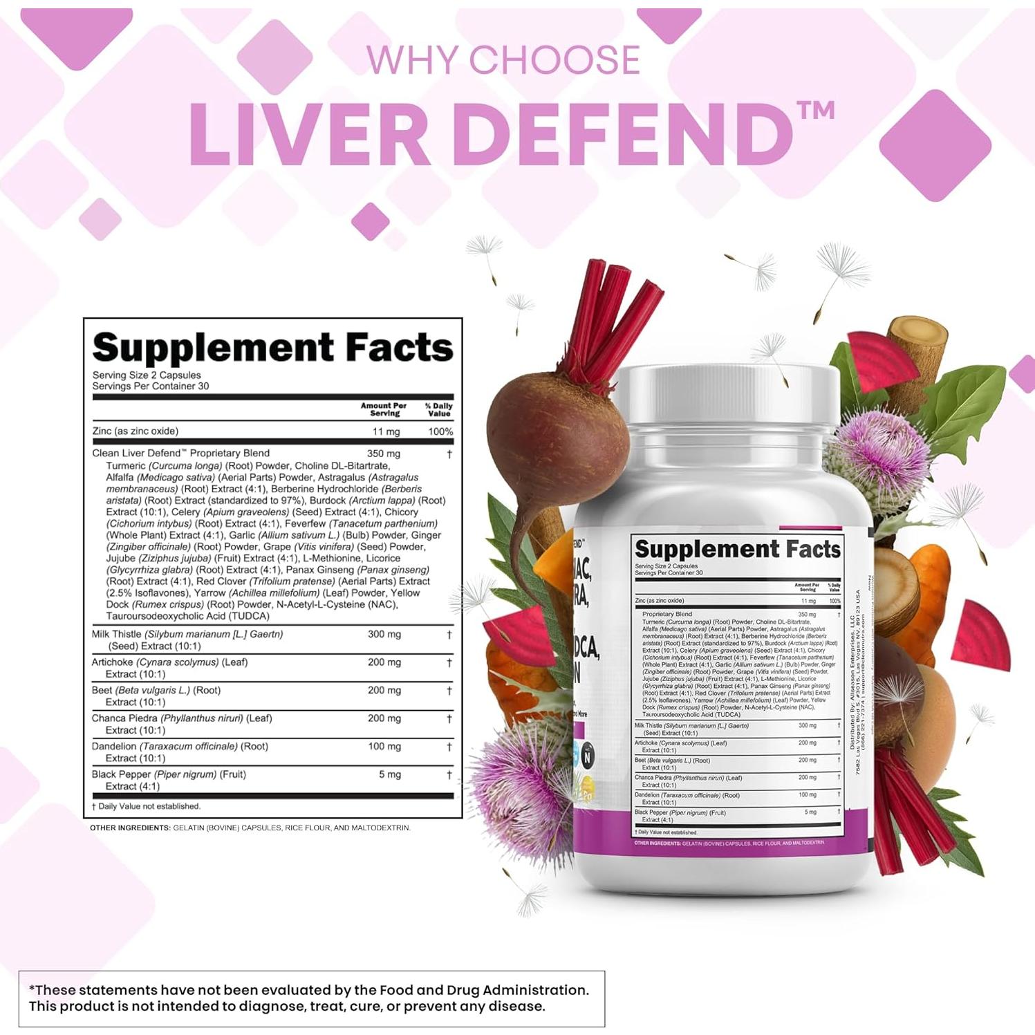 Suplemento Hepático Clean Nutraceuticals 60 Cápsulas 28 en 1