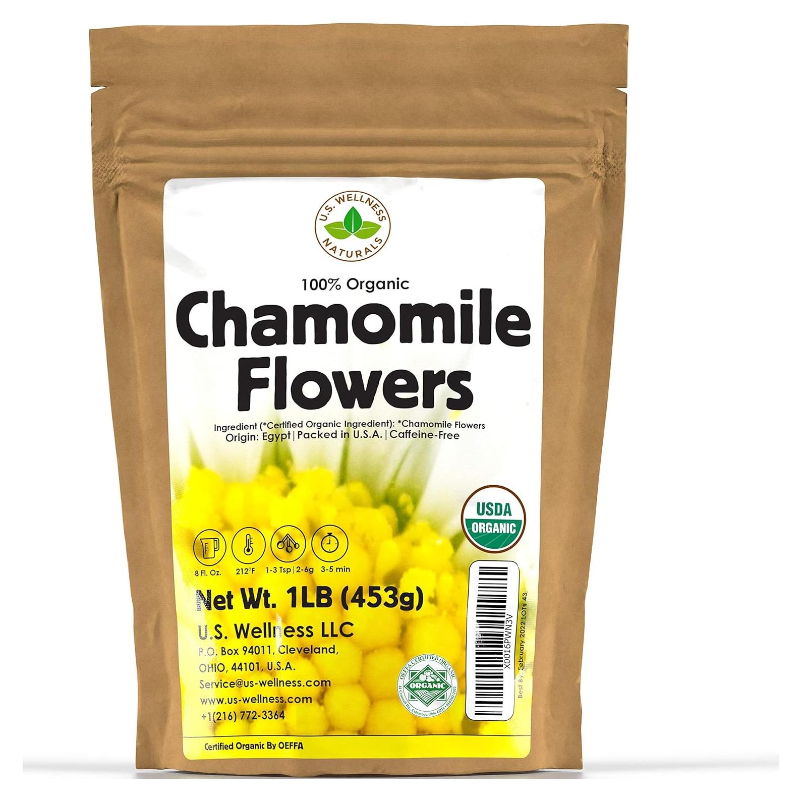 Té de Manzanilla Orgánico 1kg U.S. Wellness - Flores Sueltas