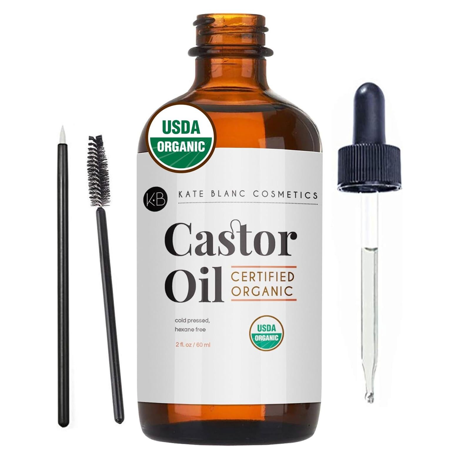 Aceite de Ricino Orgánico Kate Blanc 59ml - Hidratante Cabello y Piel