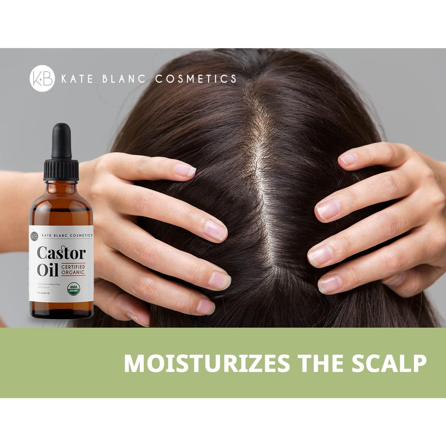 Aceite de Ricino Orgánico Kate Blanc 59ml - Hidratante Cabello y Piel