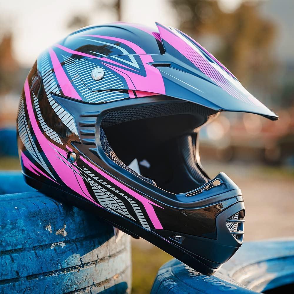 Casco de Motocross ILM B07 para Niños + Gafas y Guantes