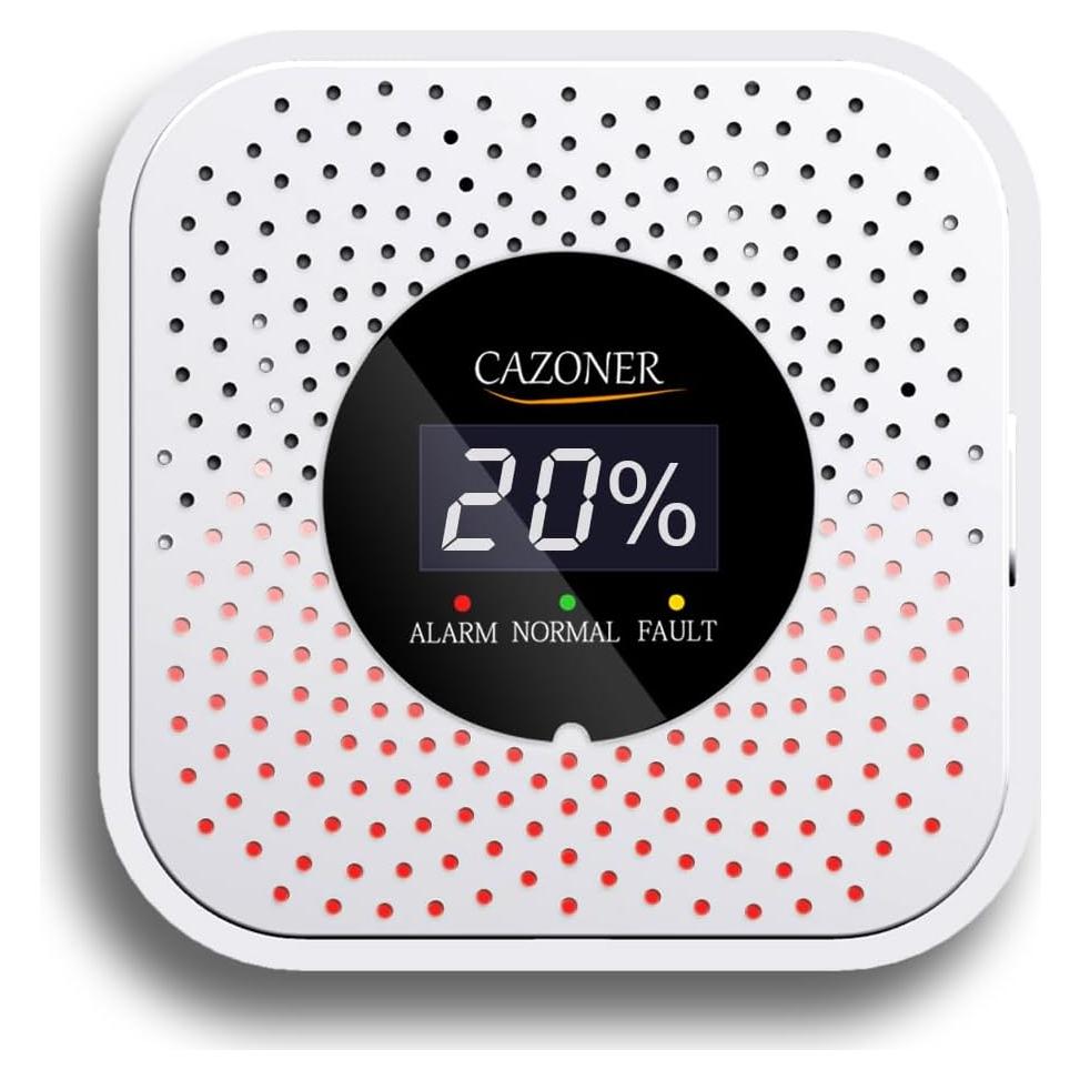 Detector de Gas CAZONER HD1002 USB Enchufable 10 Años Vida Útil