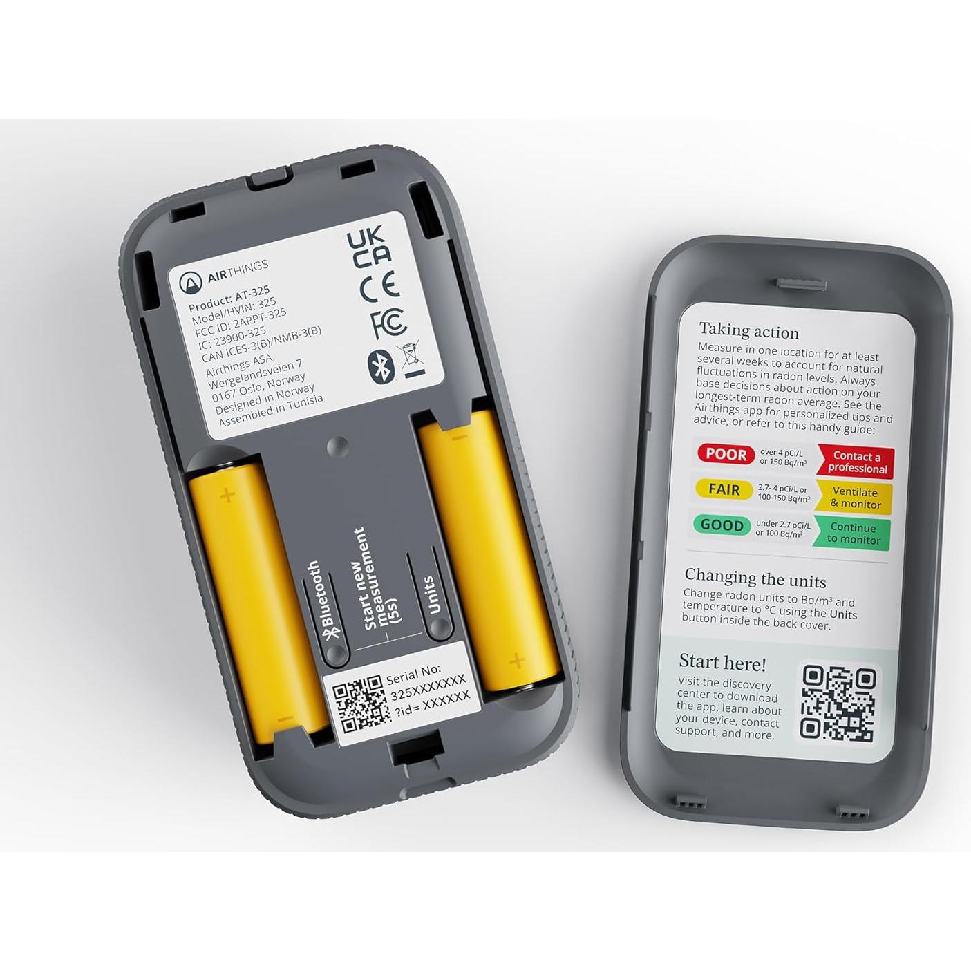 Detector de Radón Digital Airthings Corentium Home 2 - Bluetooth