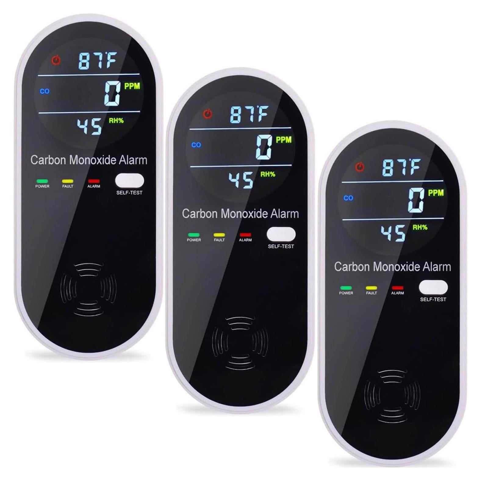 Detector de Monóxido de Carbono WESHLGD KH106 Enchufable 3 en 1