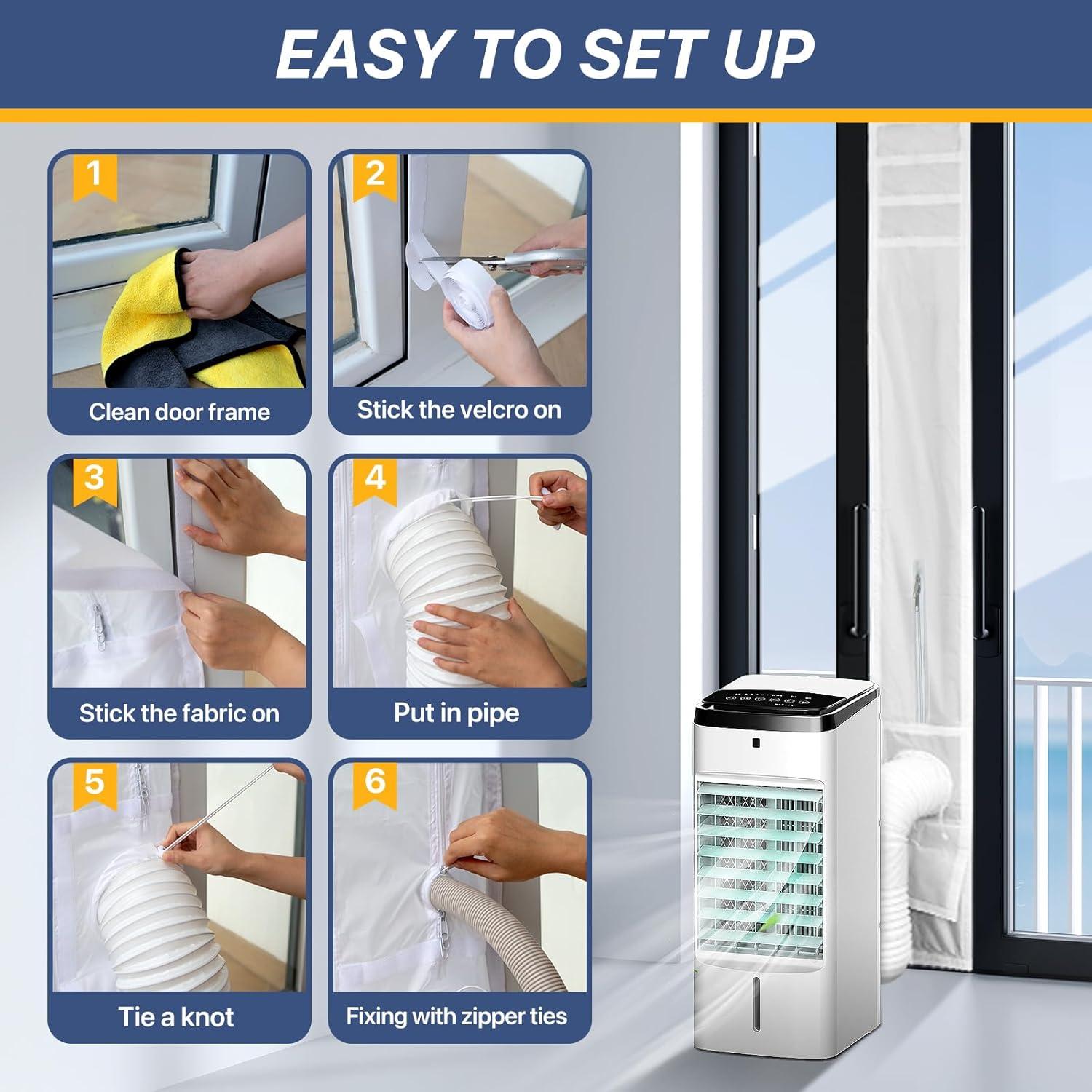 Kit de Sello para Puerta Deslizante LOVIGA 10x75-91" (25x192-232cm)