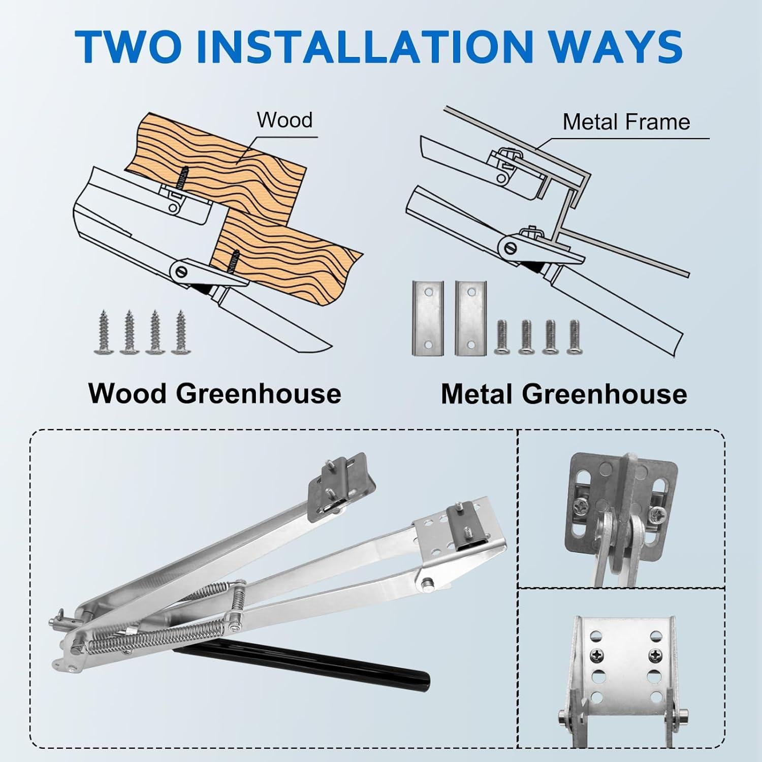 Abridor de Ventana Automático UYGALAXY para Invernadero 0.49kg