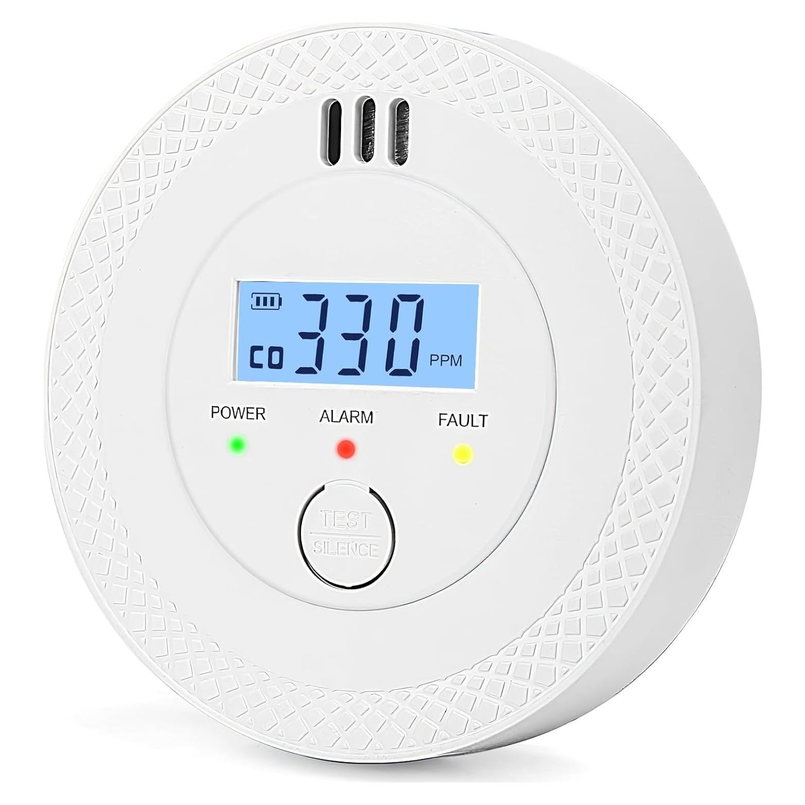 Detector de Monóxido de Carbono LEMONTIAL Mini con Pantalla LCD