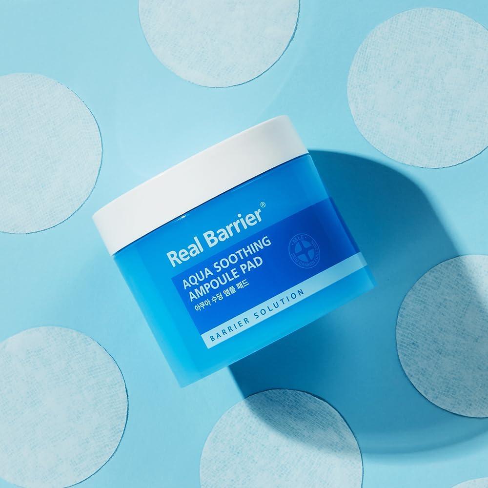 Real Barrier Aqua Soothing Ampoule Pad 70 Pads Hidratante Facial