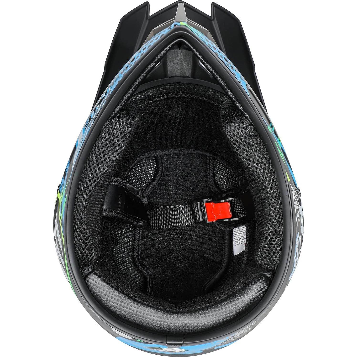 Casco de Motocross PZ PEZE Garra Negra Unisex Joven