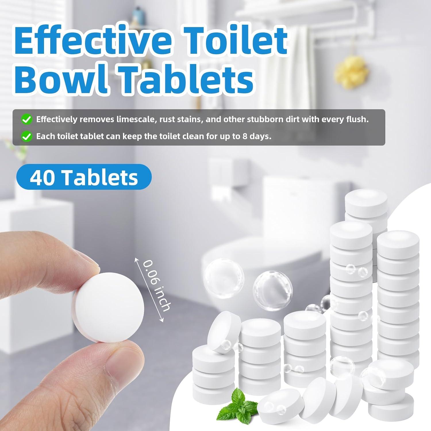 Tabletas Limpiadoras de Inodoro G · PEH 40 Unidades Eficientes