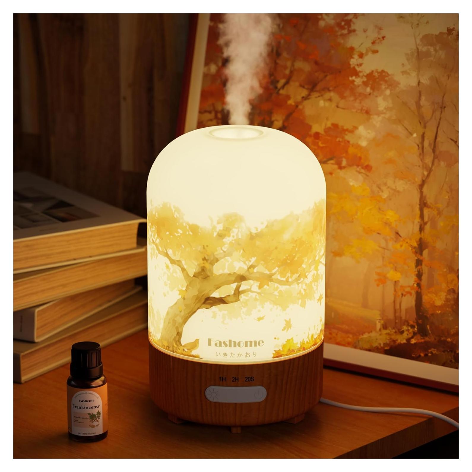 Difusor de Aromaterapia Fashome 100ML Otoño-Incienso 6 en 1