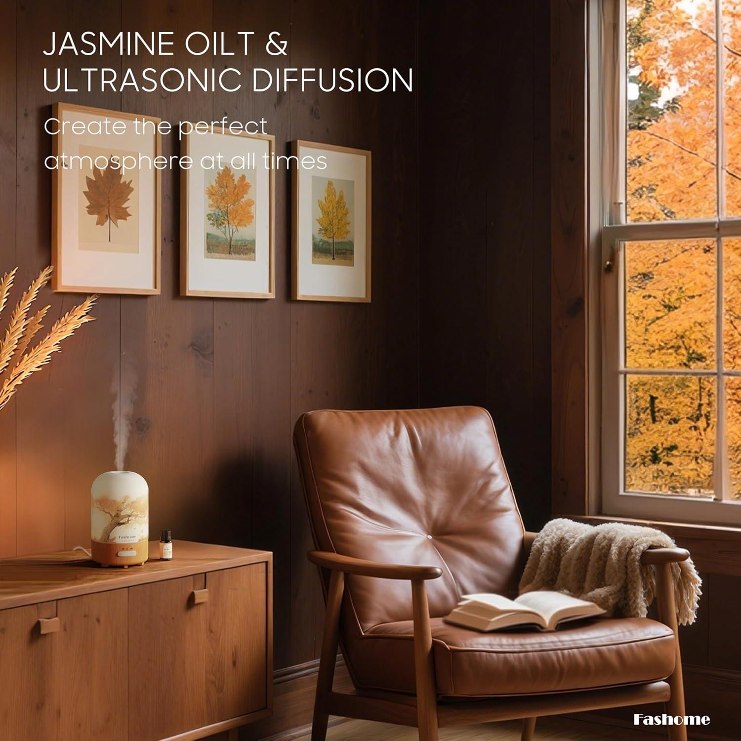 Difusor de Aromaterapia Fashome 100ML Otoño-Incienso 6 en 1