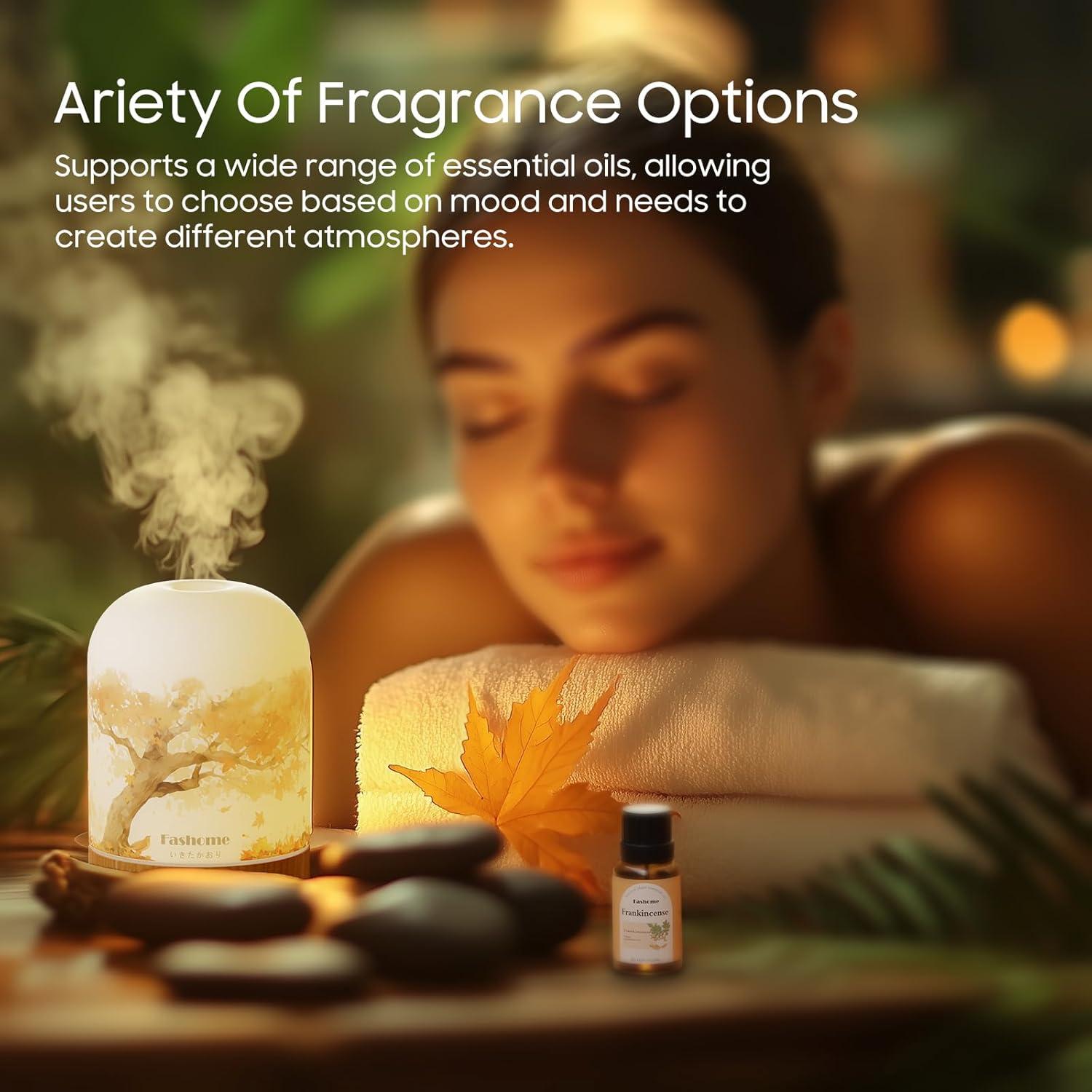 Difusor de Aromaterapia Fashome 100ML Otoño-Incienso 6 en 1