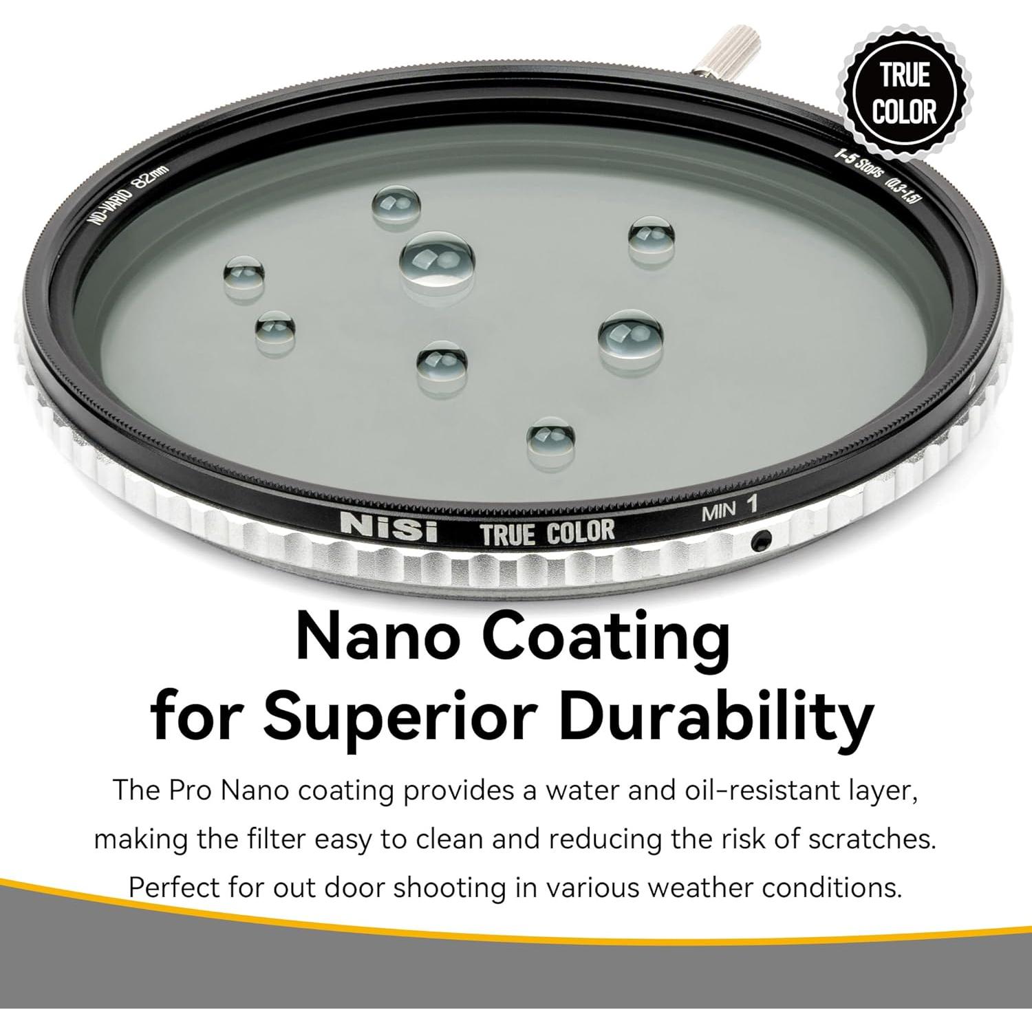 Filtro ND Variable True Color NiSi 40.5mm 1-5 Stops