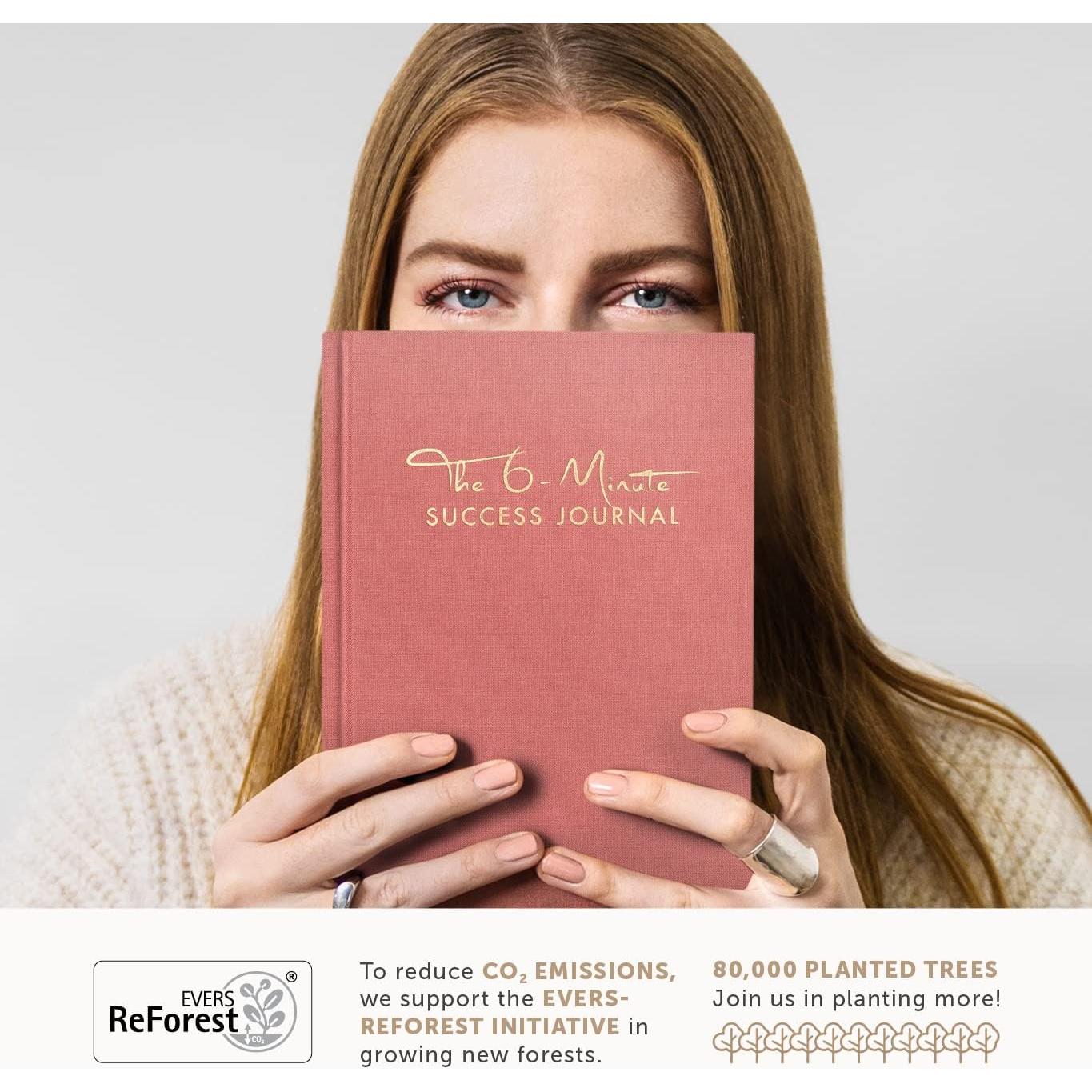 Diario de 6 Minutos UrBestSelf - Autocuidado y Gratitud A5 Rosa