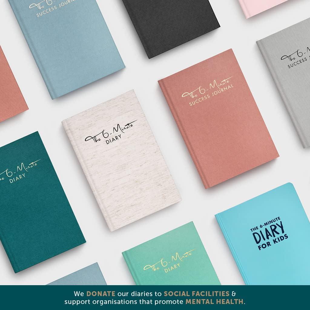 Diario de 6 Minutos UrBestSelf - Autocuidado y Gratitud A5 Rosa