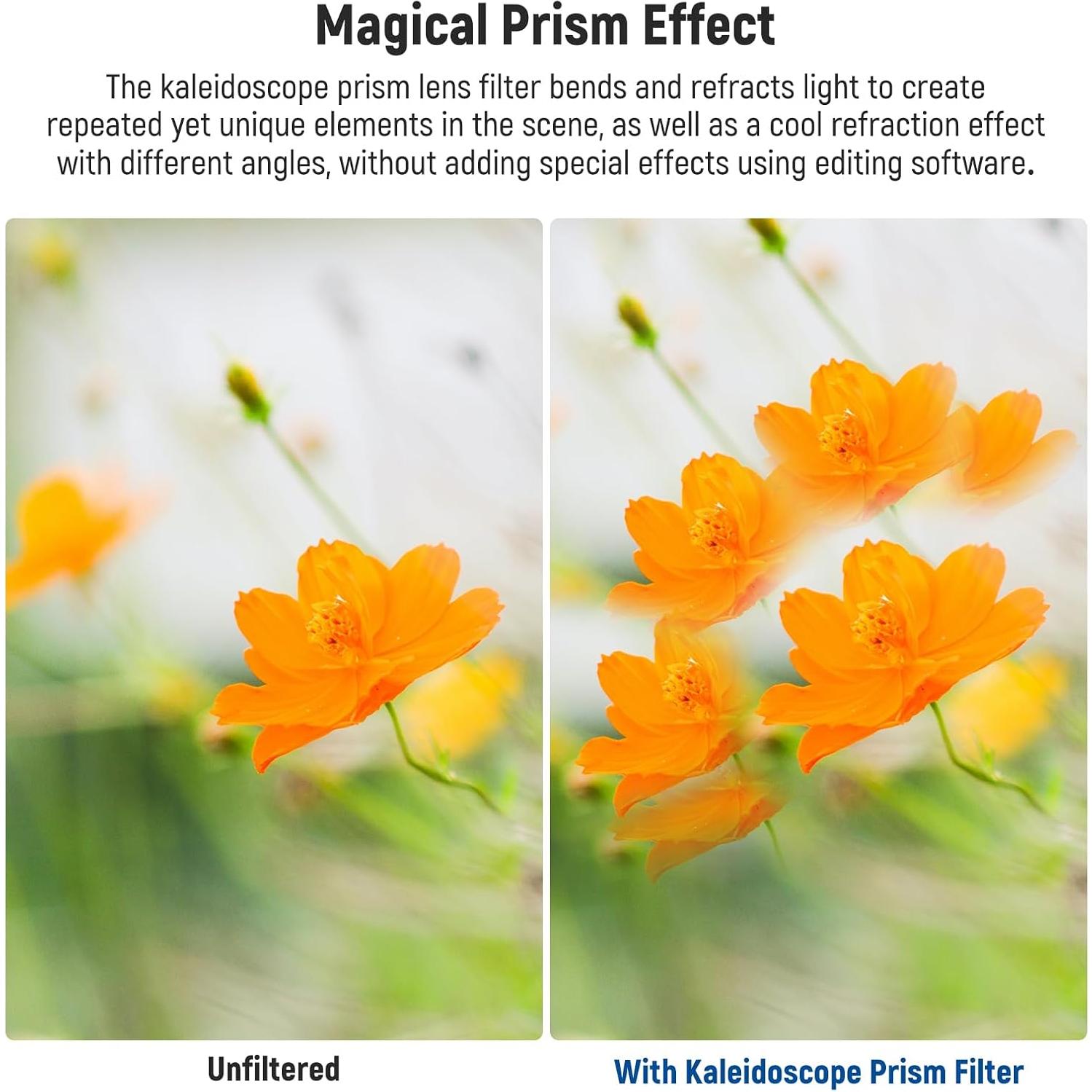 Filtro Prismático Semicircular NEEWER 79mm de Vidrio K9