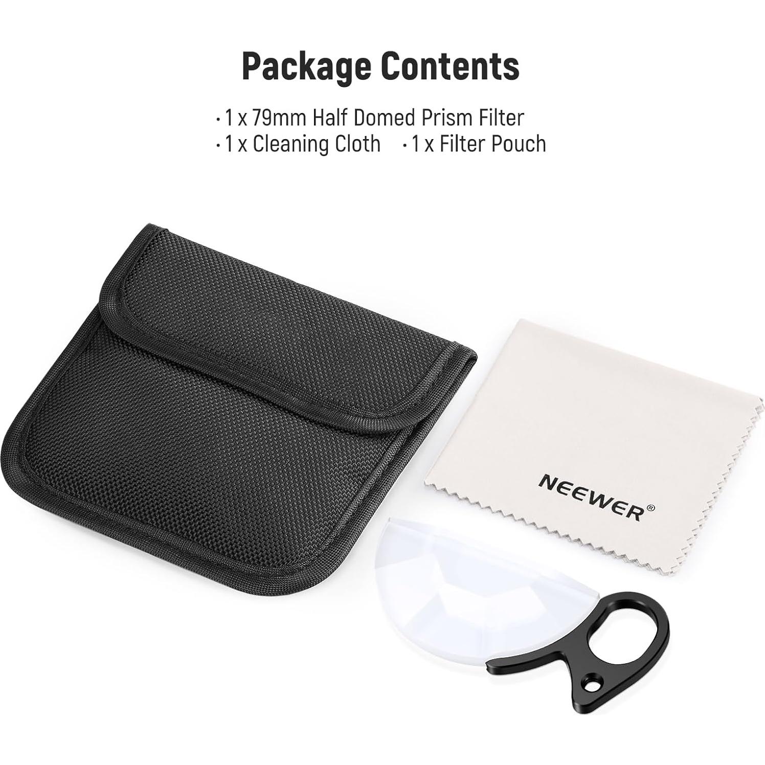 Filtro Prismático Semicircular NEEWER 79mm de Vidrio K9