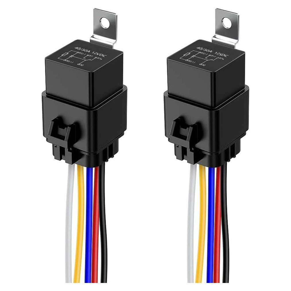 Juego de 2 Relés Automotrices Impermeables 12V DC Gebildet