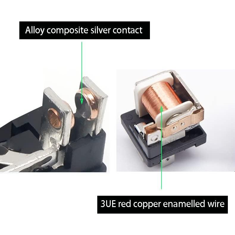 Juego de 2 Relés Automotrices Impermeables 12V DC Gebildet