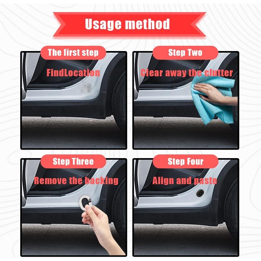 Amortiguador de Puerta de Coche HQRNYP 16PCS Silicona