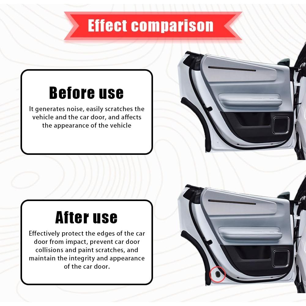 Amortiguador de Puerta de Coche HQRNYP 16PCS Silicona