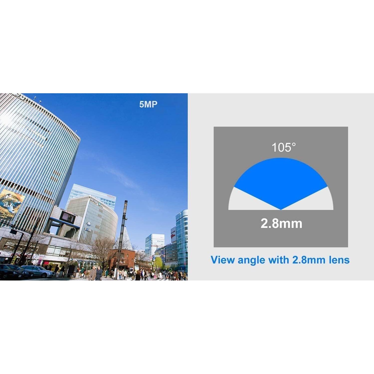 Cámara IP PoE 8MP 4K Real HD con Visión Nocturna Color