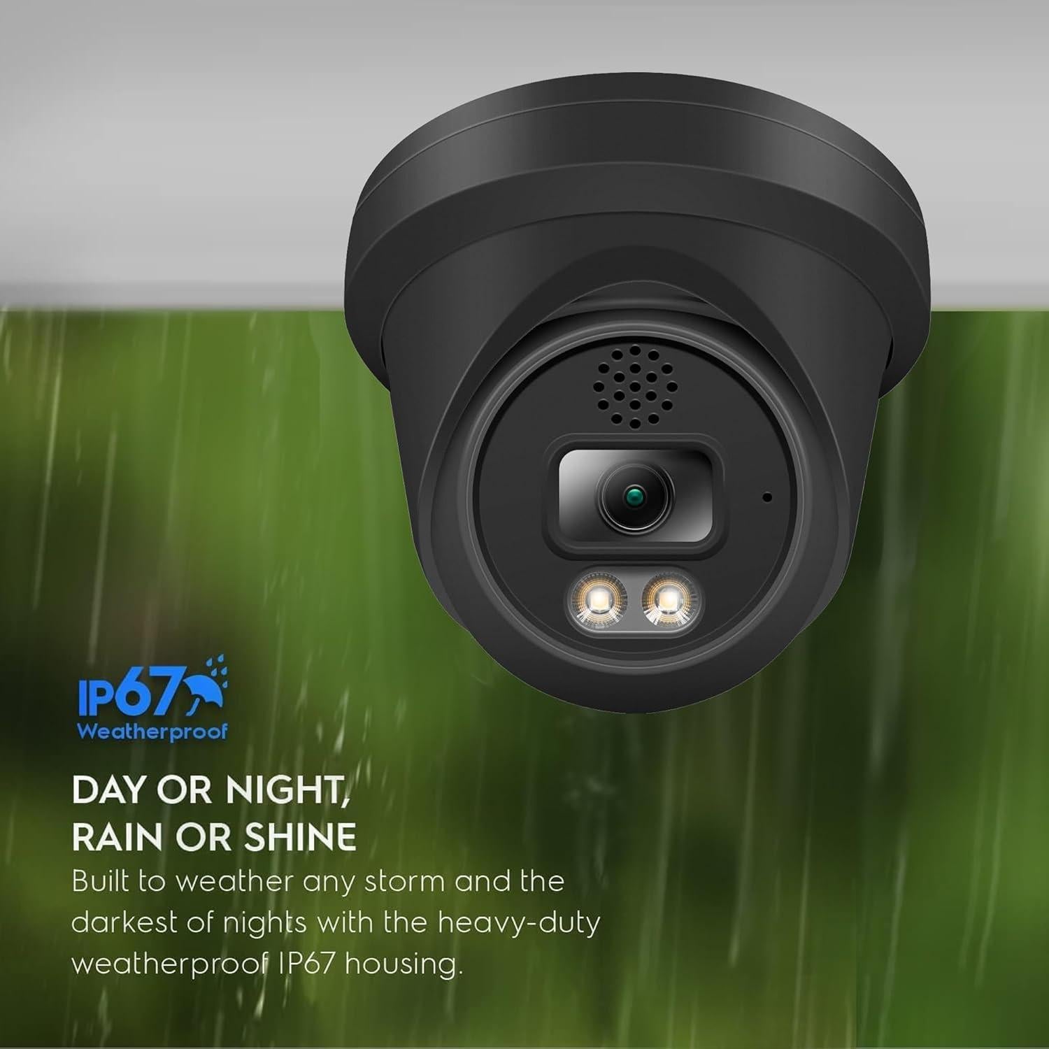 Cámara IP PoE 8MP 4K Real HD con Visión Nocturna Color