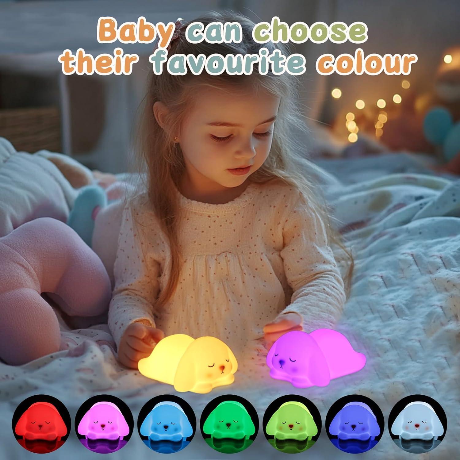 Luz Nocturna Conejo ZKLiLi 16 Colores Silicona Recargable