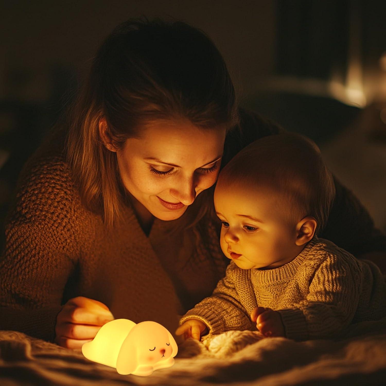 Luz Nocturna Conejo ZKLiLi 16 Colores Silicona Recargable