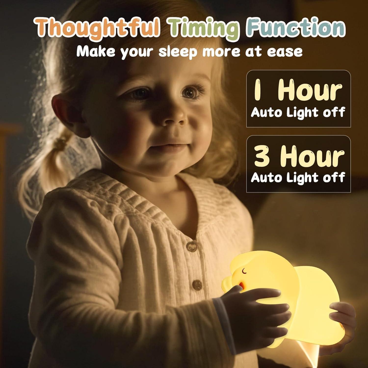 Luz Nocturna Conejo ZKLiLi 16 Colores Silicona Recargable