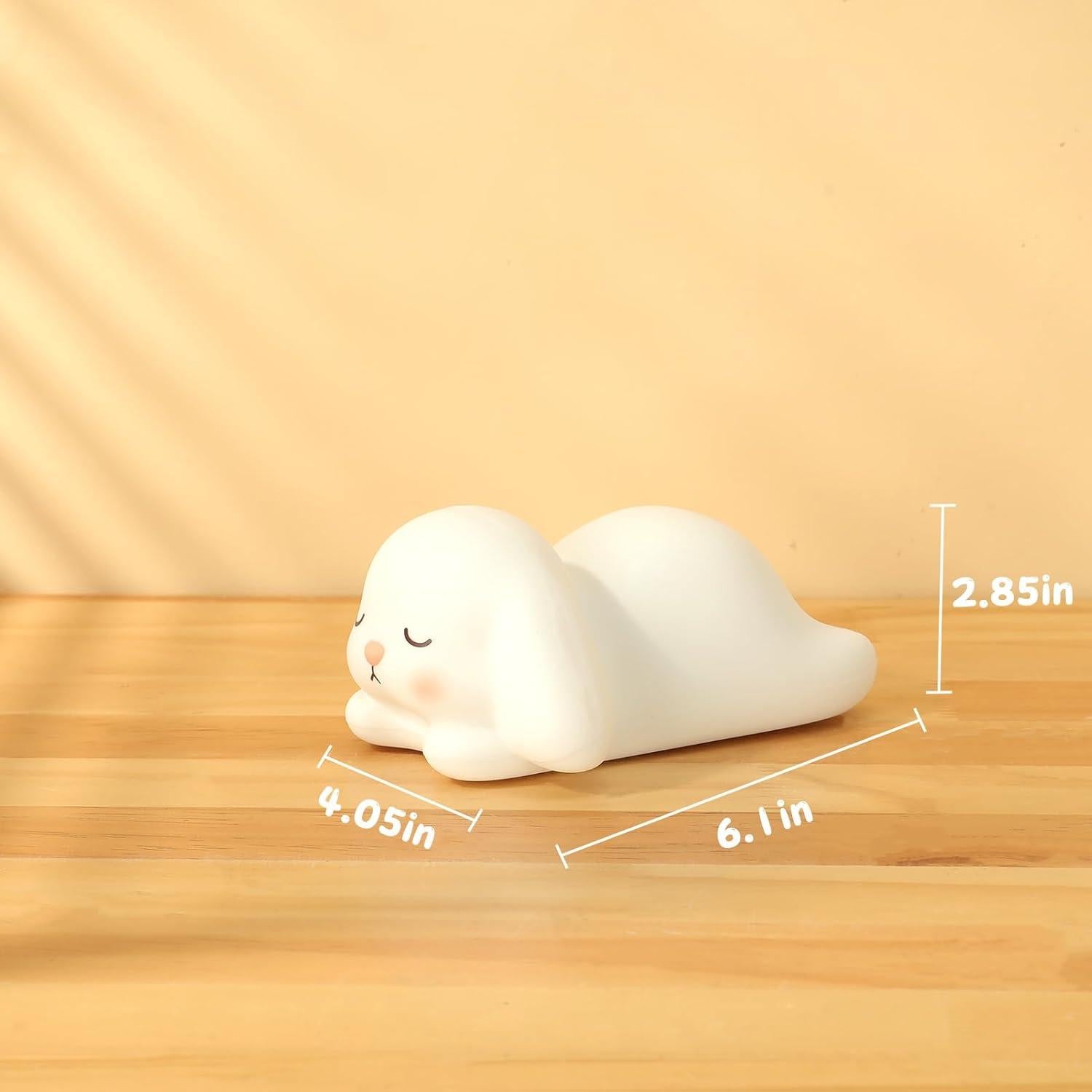 Luz Nocturna Conejo ZKLiLi 16 Colores Silicona Recargable