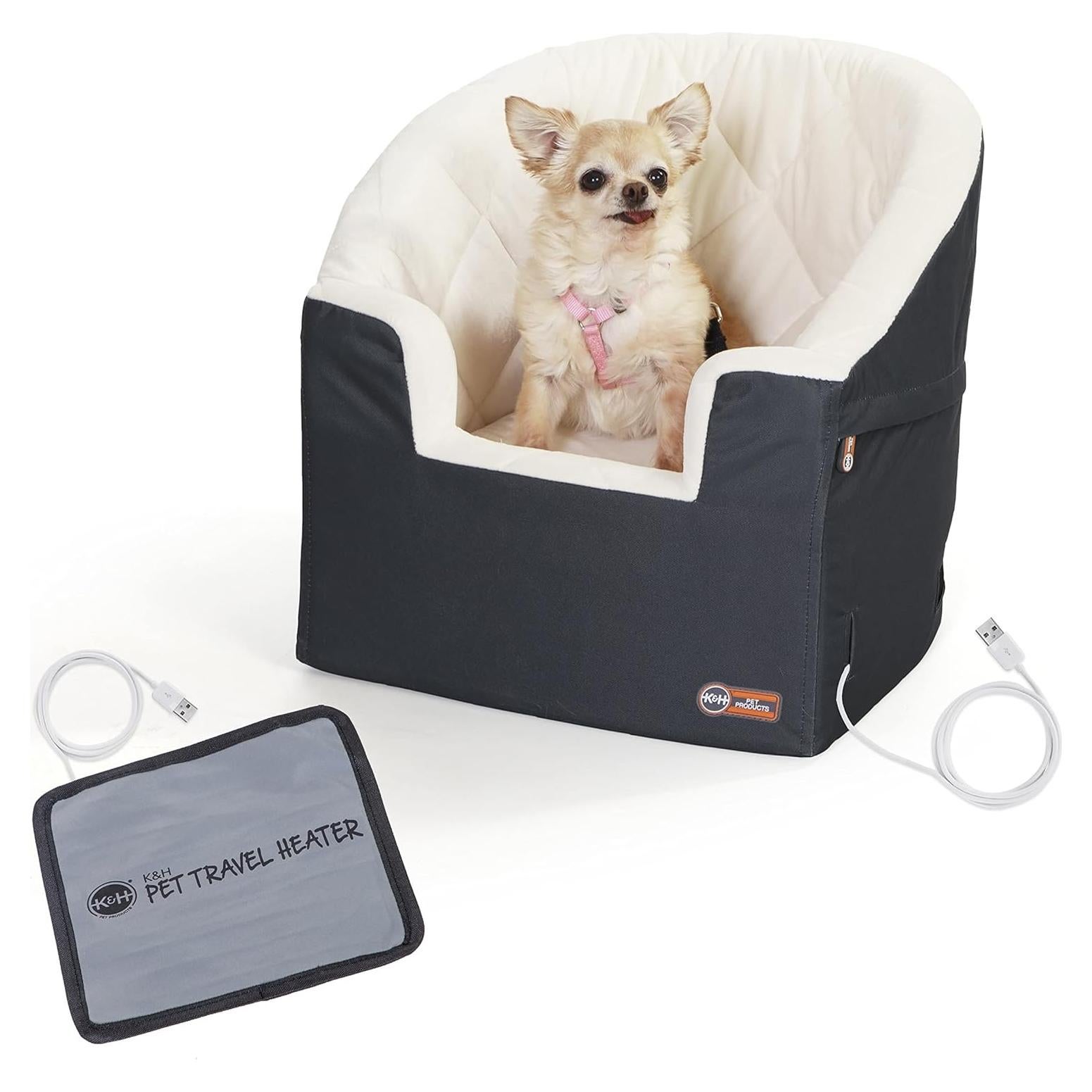 Asiento Elevador Calentado K&H para Perros Pequeños 45x45cm