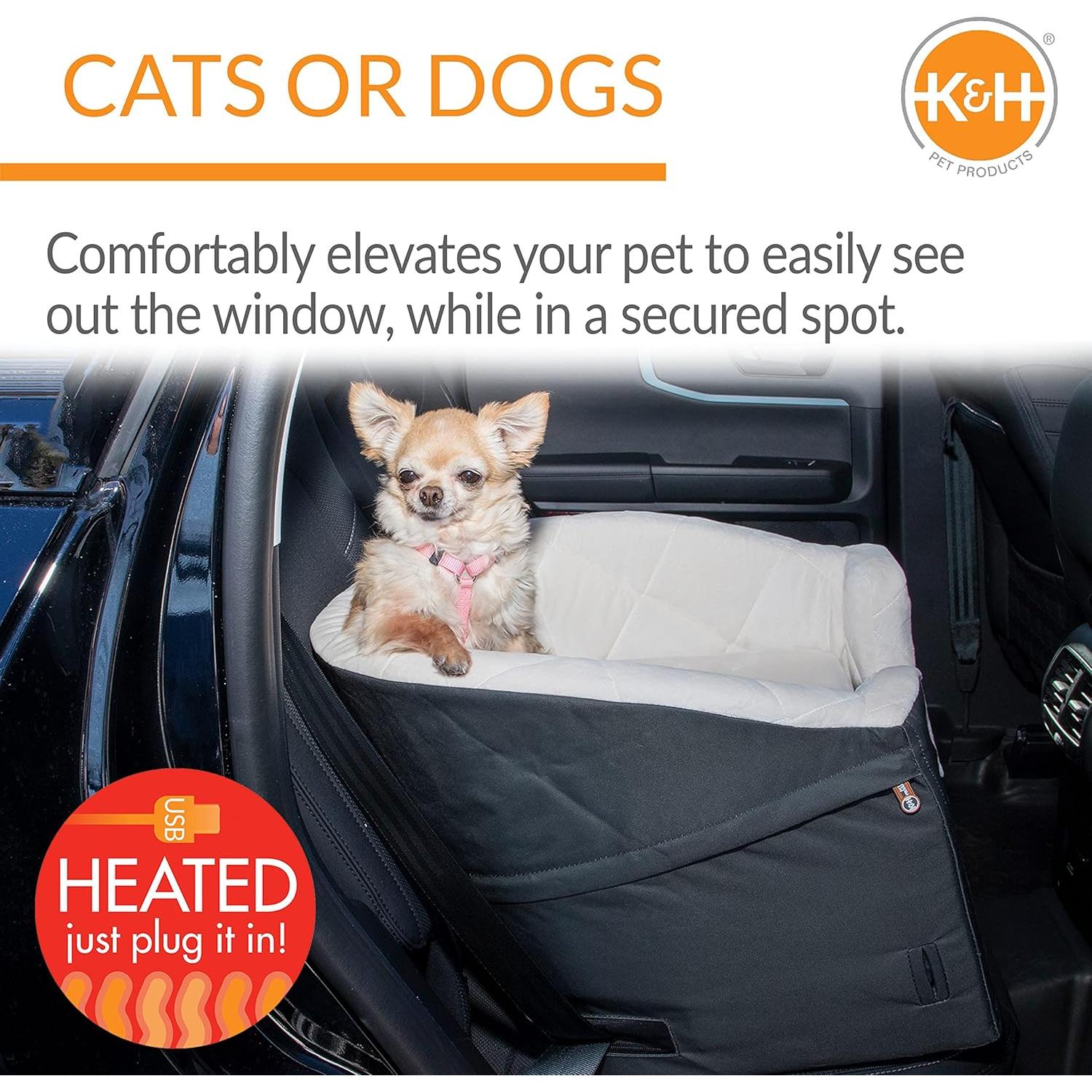 Asiento Elevador Calentado K&H para Perros Pequeños 45x45cm