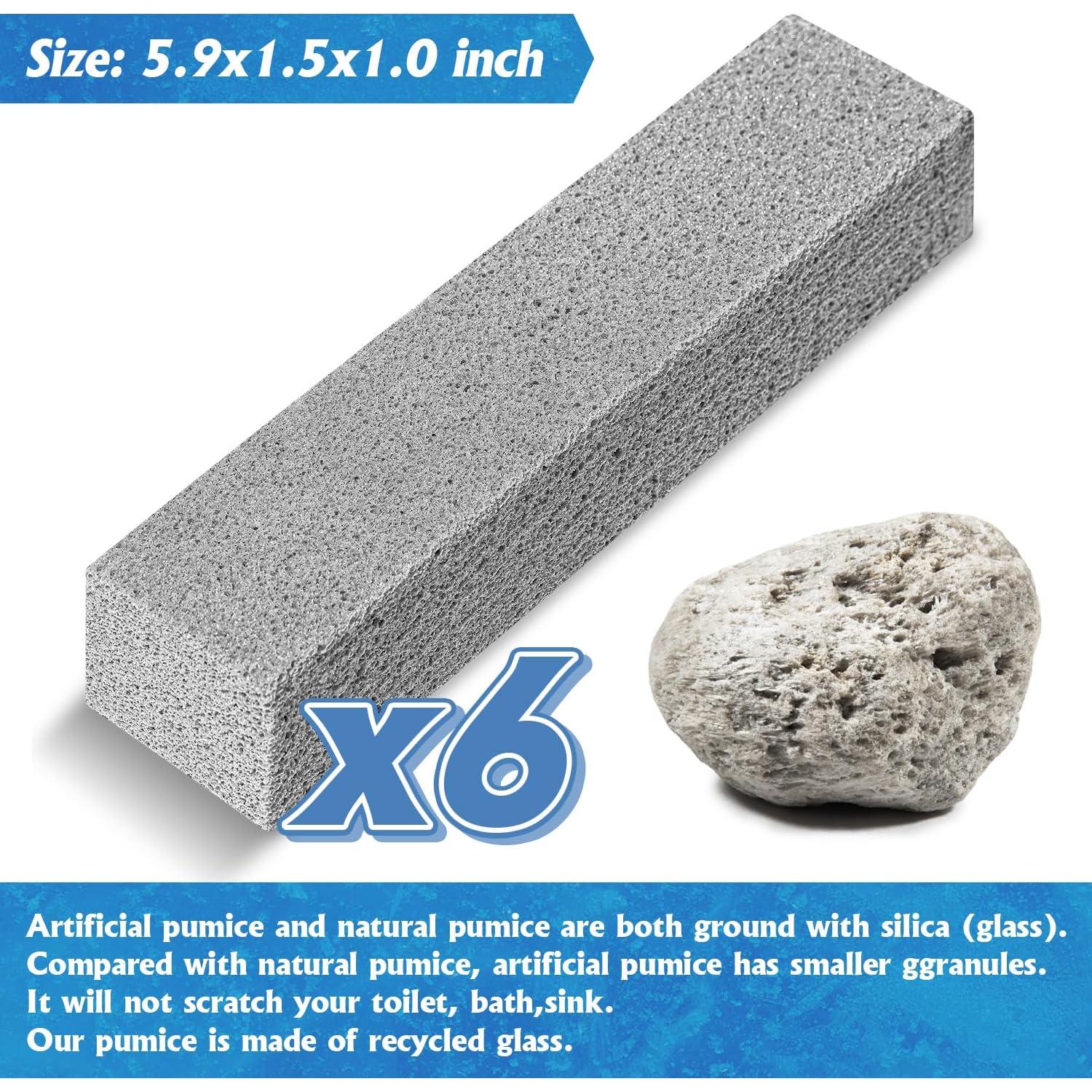 Piedra Pómez NOTCHIS para Limpiar Inodoros - Paquete de 6