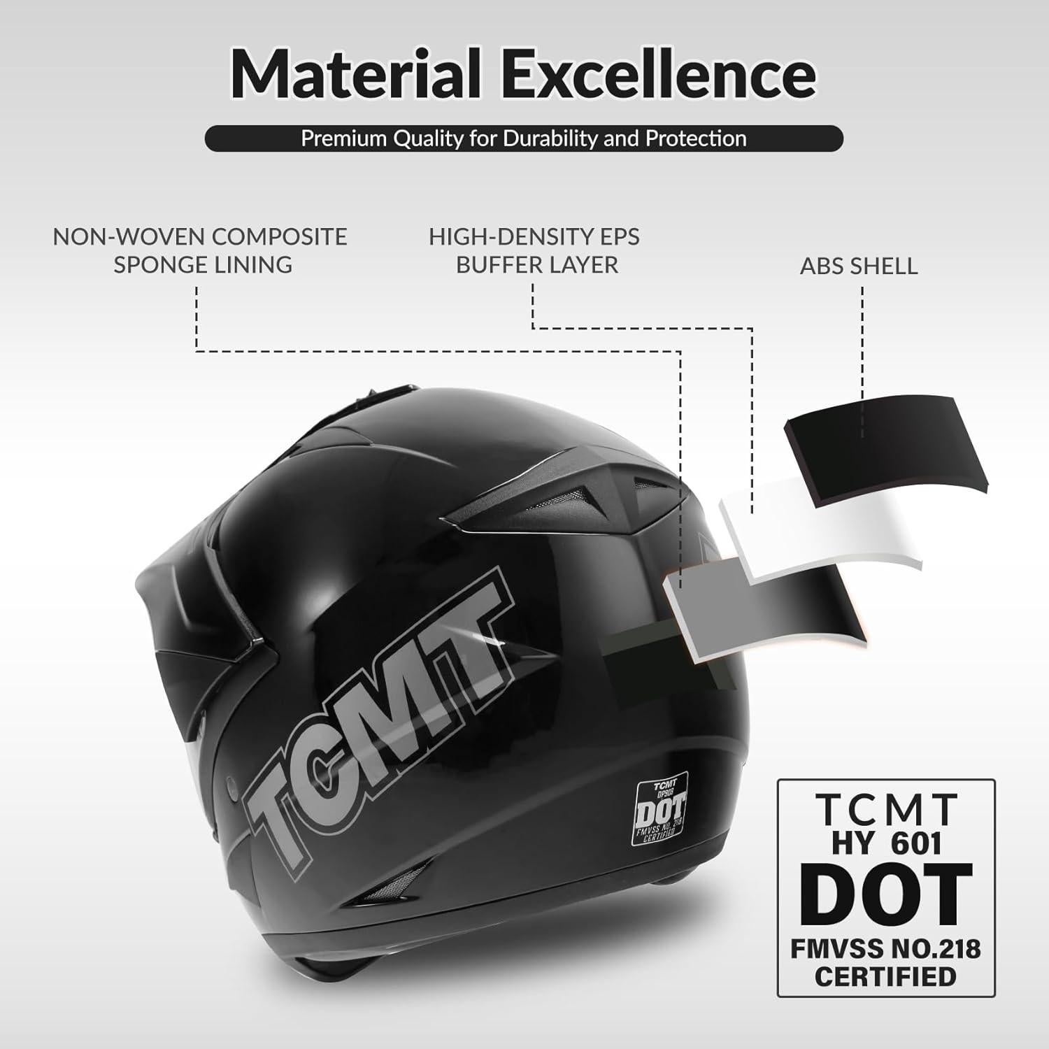 Casco Integral TCMT Off-Road Unisex Adulto M 55-57 cm