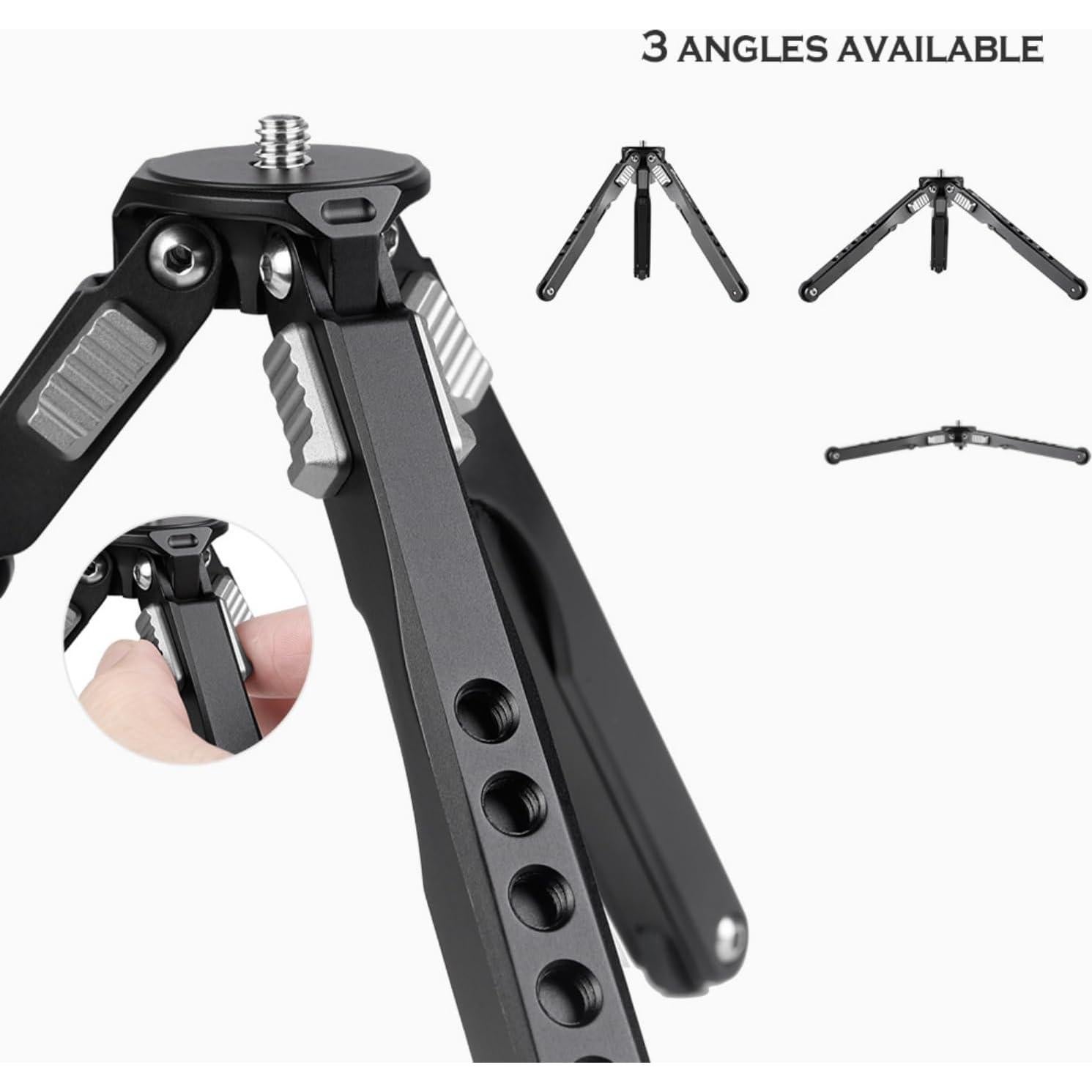 Trípode Mini Leofoto MT-03 de Aluminio Plegable 340g