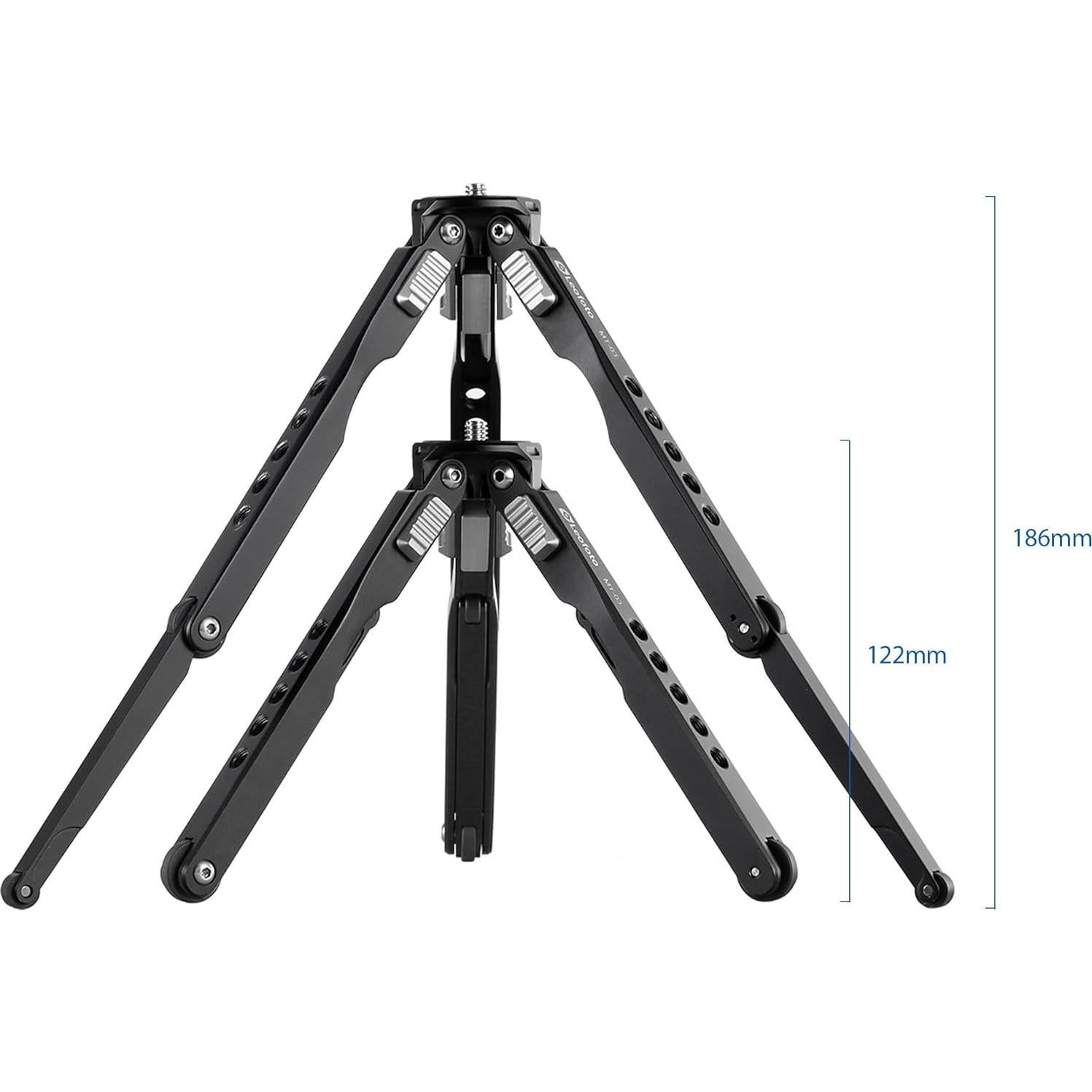 Trípode Mini Leofoto MT-03 de Aluminio Plegable 340g