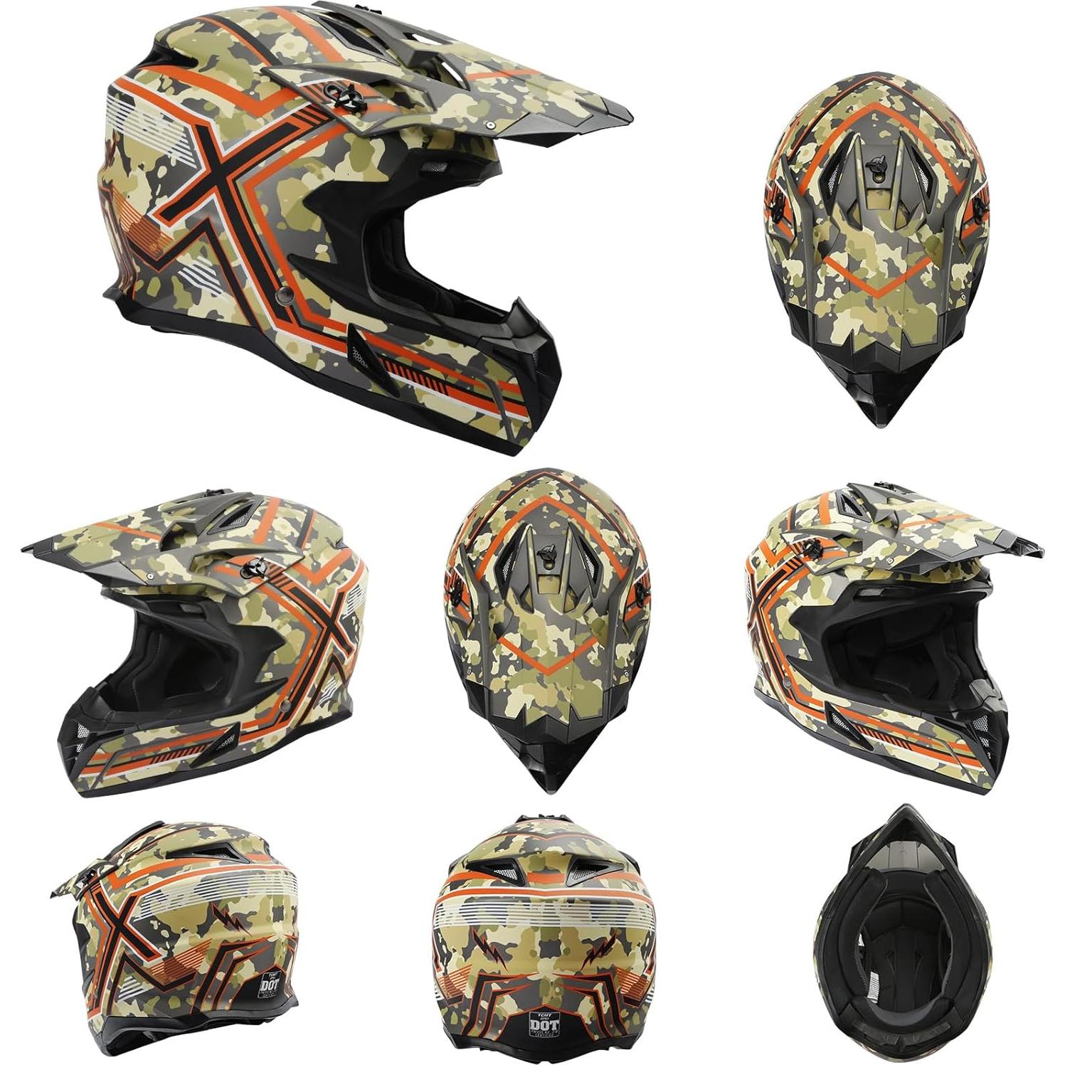 Casco Integral TCMT Off-Road Unisex Adulto 55-64 cm