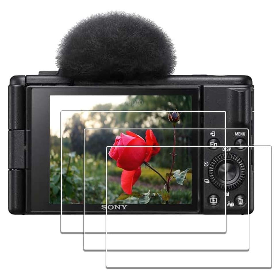 Protector de Pantalla Vidrio Templado 9H para Sony ZV-1F - 3 Paquetes
