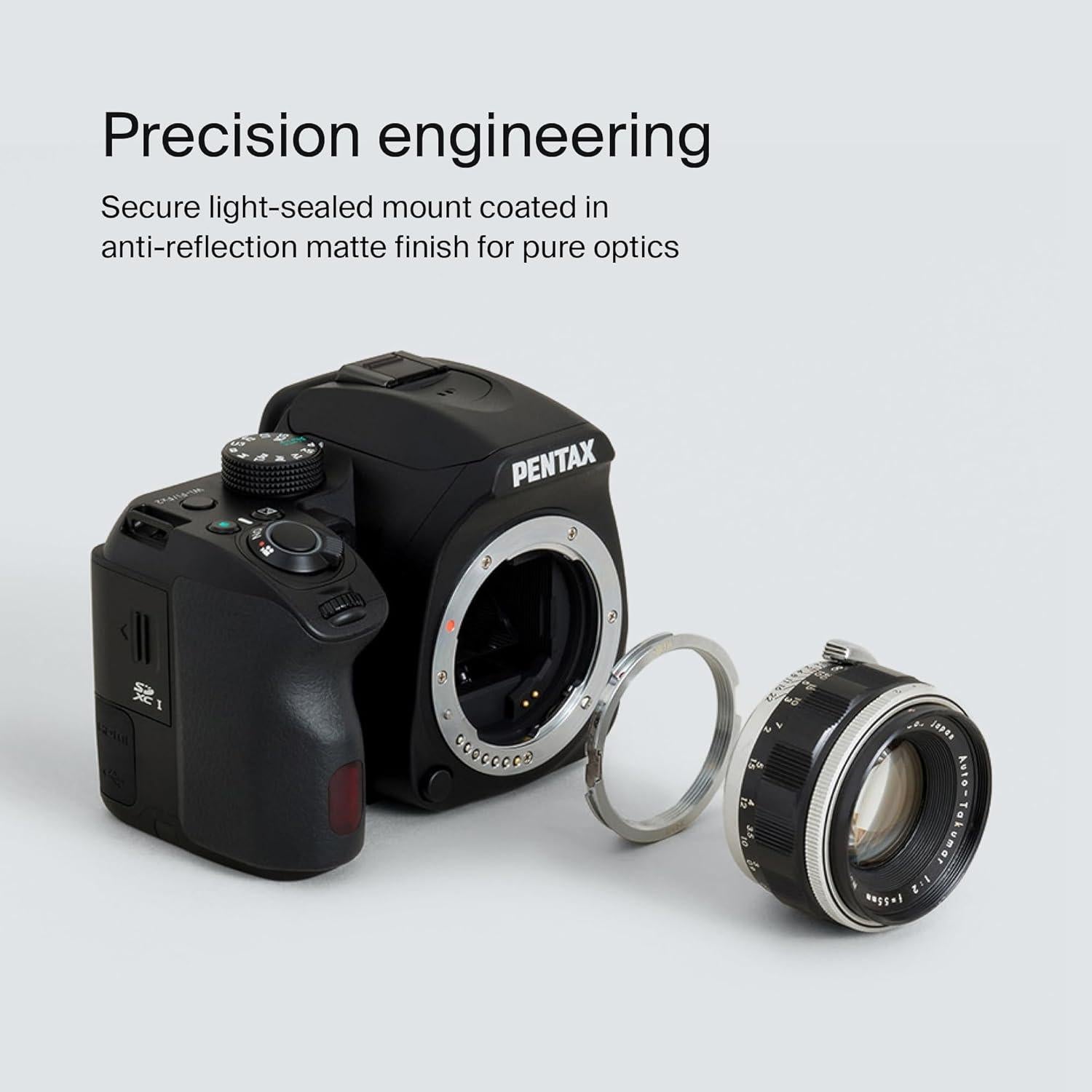 Adaptador de Montura Urth M42 a Pentax K - Aluminio y Cobre