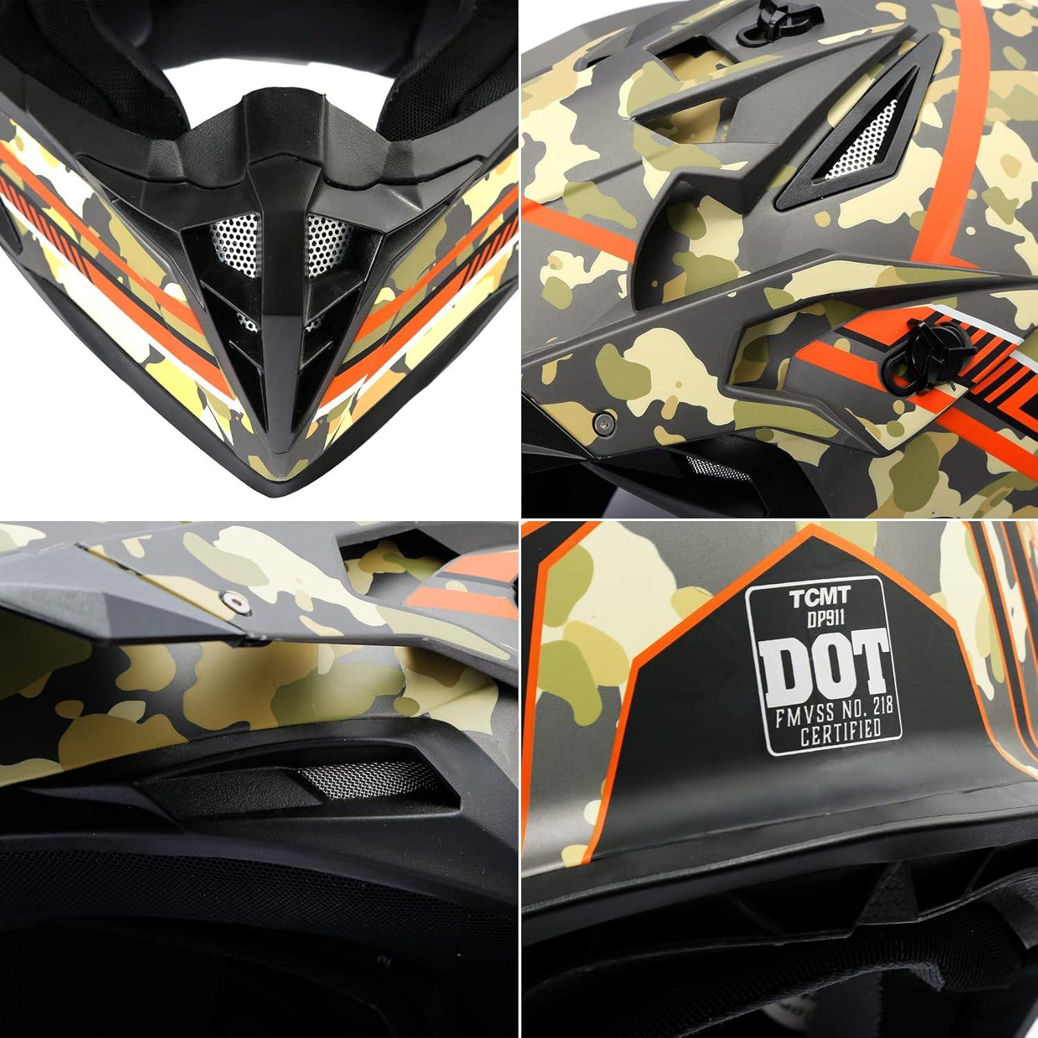 Casco Integral TCMT Off-Road Adulto Talla M-L-XL-XXL