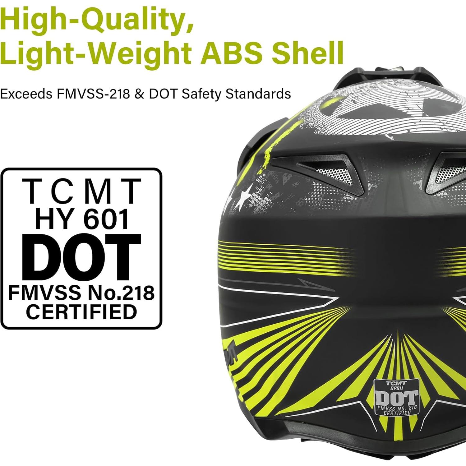Casco Integral TCMT Off-Road Unisex Adulto Talla M 55-57 cm