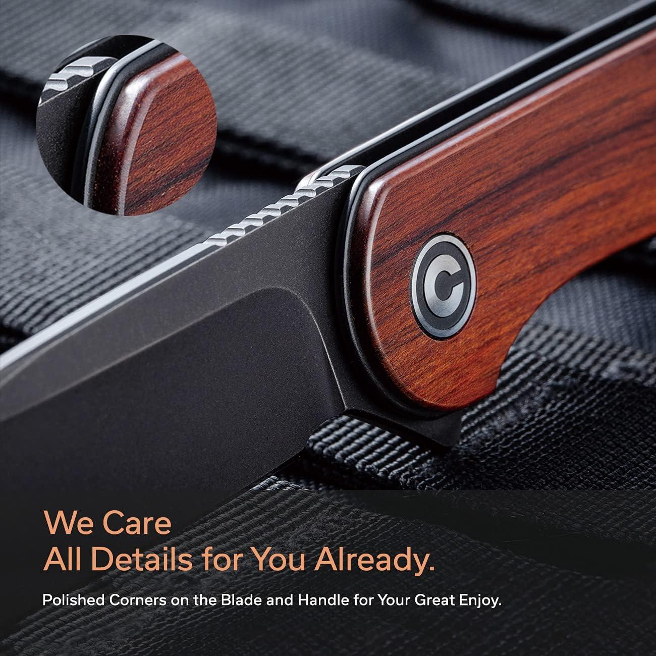 Cuchillo Plegable CIVIVI Elementum C907U D2 7.6 cm Madera