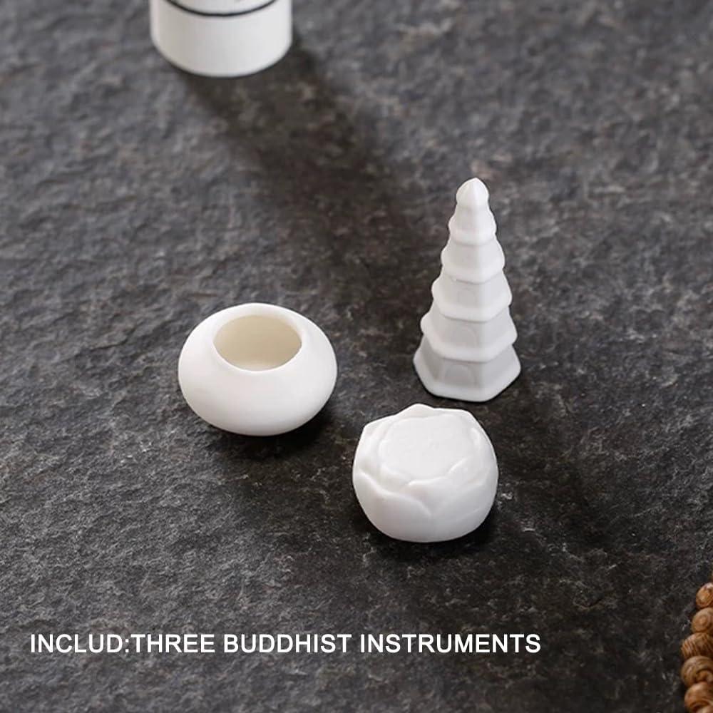 Estatua de Buda Shakyamuni 21.8 cm Cerámica ARBTOTCE Azul