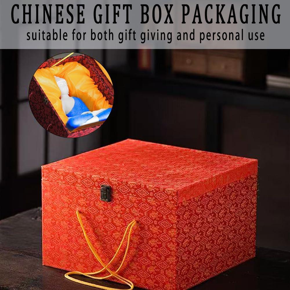 Estatua de Buda Shakyamuni 21.8 cm Cerámica ARBTOTCE Azul