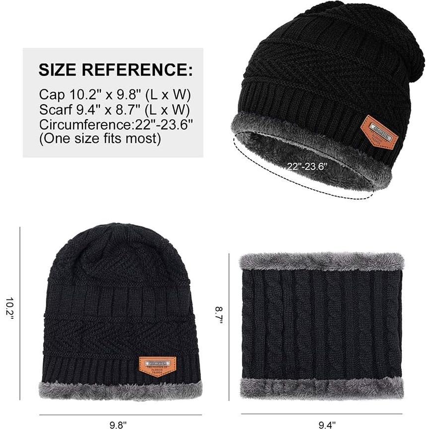 Conjunto Gorro y Bufanda Invierno Shadow Domain Unisex